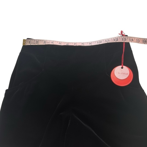 EVA FRANCO NWT Size 6 Hepburn Pant in Black Velvet Wide Leg High Waisted Pocket - Picture 14 of 16
